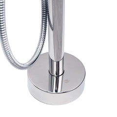 Polished Chrome Bathtub Filler Free Standing Mixer Faucet Tap Spout Handset WELS