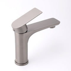 WELS Gun Metal 4.5L/min Kitchen Laundry Round Basin Mixer Vanity Sink Faucet Tap