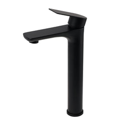 WELS 7.5L/m Rounded Body Basin Mixer Kitchen Vanity Faucet Tap Spout Matte Black