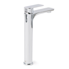 WELS Bathroom Chrome Round Tall Basin Mixer Vanity Faucet Laundry Counter Tap