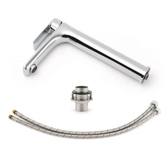 WELS Bathroom Chrome Round Tall Basin Mixer Vanity Faucet Laundry Counter Tap