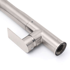 Brushed Nickel New Design Kitchen Mixer Sink Tap Laundry Faucet Swivel Spout