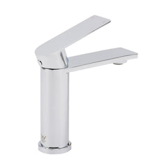 WELS Chrome Square Bathroom Short Basin Mixer Vanity Sink Faucet Tap Flat Lever