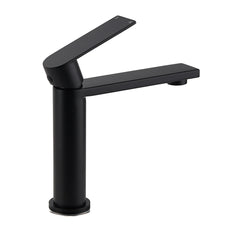 WELS Matt Black Square Short Basin Mixer Vanity Sink Faucet Laundry Spout Tap