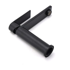 WELS Matt Black Square Short Basin Mixer Vanity Sink Faucet Laundry Spout Tap