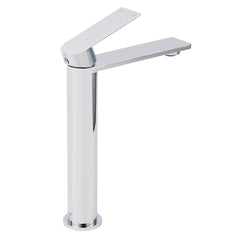 WELS Polished Chrome Tall Basin Mixer Vanity Sink Faucet Spout Laundry Flat Tap