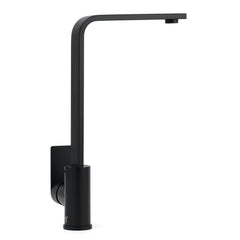 WELS Matte Black High Rise Gooseneck Kitchen Sink Laundry Mixer Faucet Tapware