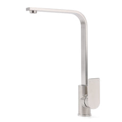 WELS Brushed Nickel Square Kitchen Sink Laundry Mixer 360º Swivel Faucet Tapware