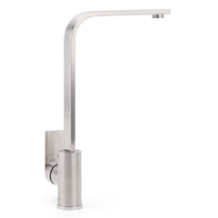 WELS Brushed Nickel Square Kitchen Sink Laundry Mixer 360º Swivel Faucet Tapware