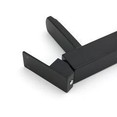 Matt Black Tall Square Basin Mixer Vanity Laundry Counter Sink Faucet Tap Outlet
