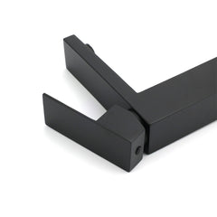 Matt Black Square Basin Counter Flick Mixer Tap Bathroom Vanity Faucet Outlet