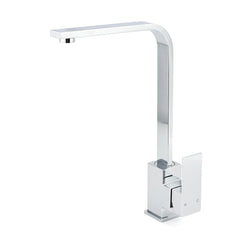 WELS Chrome Square Gooseneck Spout Swivel Laundry Sink Kitchen Mixer Faucet Tap