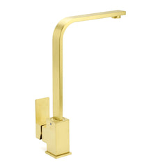 WELS Brushed Gold Gooseneck 360º Swivel Laundry Sink Kitchen Mixer Faucet Tap