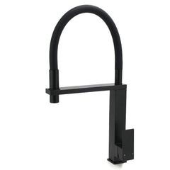 Matt Black Swivel Kitchen Sink Basin Mixer Swivel Faucet Tapware Pull Out Spout