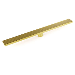 Brushed Gold Bathroom 800mm Strip Fence Long Shower Grate Floor Drain 50mm Waste