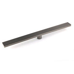 Watermark Gun Metal 800mm Strip Fence Linear Shower Grate Floor Drain 50mm Waste