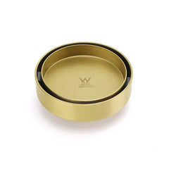 Brushed Gold Round 100mm Diamater Tile Insert Floor Drain Shower Grate 50mm Out