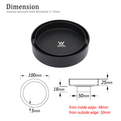 Watermark Matt Black Round 100mm Tile Insert Floor Drain Shower Grate 50mm Waste