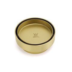 Brushed Gold 100mm In Diamater Tile Insert Floor Drain Shower Grate 75mm Outlet