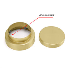 Brushed Gold 100mm In Diamater Tile Insert Floor Drain Shower Grate 75mm Outlet