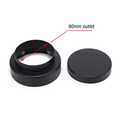 Matt Black Round 100mm Tile Insert Floor Drain Shower Grate 75mm Waste Outlet