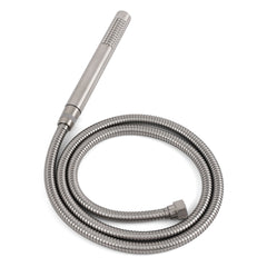 Brushed Nickel 2in1 Set Round 12" Rain Head Shower Single Mode Handheld Sliding RailWall Mixer