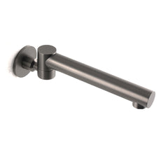 Gun Metal Round Wall Mounted 180 Swivel Bathtub Faucet Water Outlet Vanity Spout