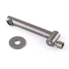 Gun Metal Round Wall Mounted 180 Swivel Bathtub Faucet Water Outlet Vanity Spout