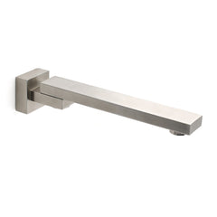 Brushed Nickel Square Stainless Steel Swivel Spout Bathtub Bubble Faucet Outlet