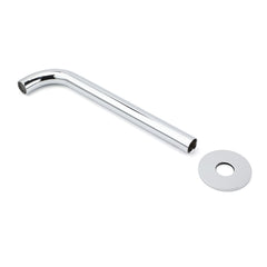 Polisehd Chrome Round 250mm Long Water Filler Spout Bath Tub Wall Mounted Outlet