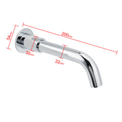 Round Chrome Curve Swivel Basin Faucet Bubble Water Outlet Swivel Bathtub Spout
