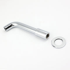 Round Chrome Curve Swivel Basin Faucet Bubble Water Outlet Swivel Bathtub Spout