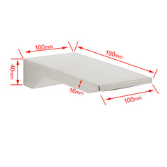 Brushed Nickel Square Cubic Shower Bathtub Waterfall Outlet Wall Mounted Spout