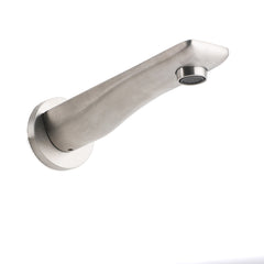 Brushed Nickel Round Bathtub Bubble Outlet Wall Mounted Spout Stainless Steel