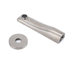 Brushed Nickel Round Bathtub Bubble Outlet Wall Mounted Spout Stainless Steel