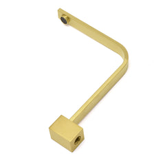 Brushed Gold Square Bathroom Spout Gooseneck Arm Bathtub Filler Tap Water Outlet