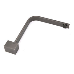 Gun Metal Square Bathroom Swivel Spout Gooseneck Arm Bathtub Filler Tap Outlet