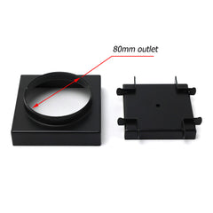Matt Black Square 100x100mm Tile Insert Floor Drain Shower Grate 80mm Outlet Waste