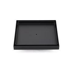 Matt Black Bathroom Big 200mm Tile Insert Floor Drain Shower Grate 50mm Outlet
