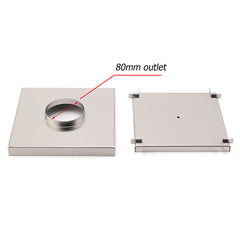 Bathroom Large Square 200x200mm Tile Insert Floor Drain Shower Grate 80mm Waste