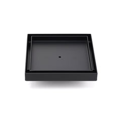 Matt Black 150x150mm Tile Insert Floor Drain Shower Grate 50mm Outlet Watermark