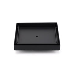 Watermark Black 150x150mm Tile Insert Floor Drain Shower Grate 80mm Waste Outlet
