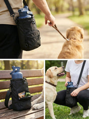 Pawstock Dog Walking Carrier Bag – Bottle & Essentials