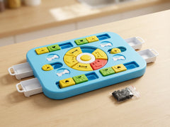 Interactive Dog Puzzle Toy – Slow Feeder & Treat Dispenser-Blue