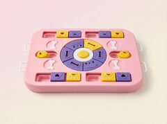 Interactive Dog Puzzle Toy – Slow Feeder & Treat Dispenser-Pink