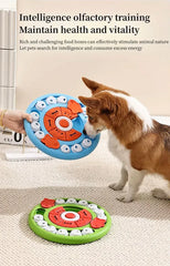 Pizza Puzzle Treat Toy for Dogs & Cats – Interactive Slow Feeder-Green