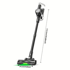 Cordless Vacuum Cleaner, 55Kpa/55Mins Vacuum Cleaners for Home. Self-Standing Stick Vacuum with Rechargeable Dock,LED Display & Anti-Tangle,Lightweight Rechargeable Vacuum for Carpet,Floor