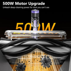 Cordless Vacuum Cleaner, 55Kpa/55mins Self-Standing Powerful Stick Lightweight Vacuum Cleaner for Home Pet Hair/Hard Floor/Carpet。