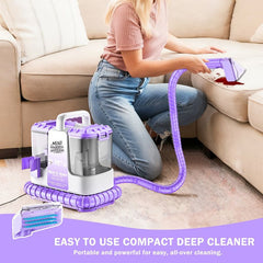 32Kpa Portable Carpet & Upholestery Cleaner Machine for Pets, Spot, Stain, Couch Cleaner Machine with Powerful Suction and and Self Cleaning, Car/Auto Detailer, Lightweight Compact Design。