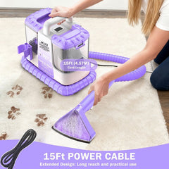 32Kpa Portable Carpet & Upholestery Cleaner Machine for Pets, Spot, Stain, Couch Cleaner Machine with Powerful Suction and and Self Cleaning, Car/Auto Detailer, Lightweight Compact Design。